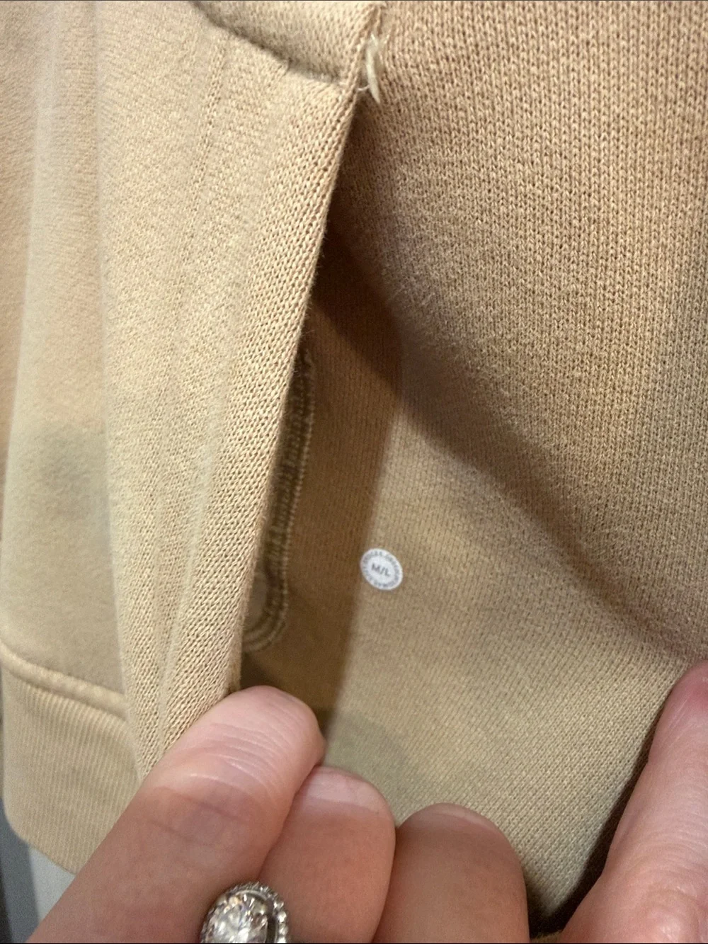 51. Lululemon Scuba Oversized 1/2 Zip Hoodie Trench m/l